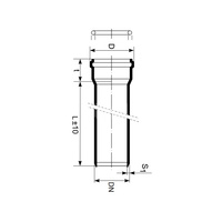 Rura kanalizacyjna zewnętrzna pp-md MAGNAPLAST KG2000 160 x 2000 x 4.9 z kielichem kolor zielony, klasa SN 10