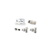 TEIDE TERMO PLUS zestaw zaworów kątowych do rur miedzianych, głowica termostatyczna M28 (501215+880030+507255+C4380)