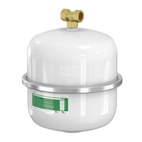 Naczynie wzbiorcze wiszące FLAMCO MEIBES Airfix D, pojemność 8 l 4-, 10 bar / 120'C fi3/4'', kolor biały, do instalacji C.W.U.