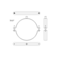 Obejma DUO 160 (158-167mm) SKR UPZD160SKR