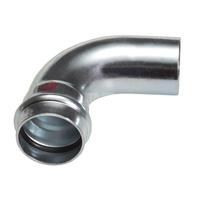 Carbon Łuk Jednokielichowy 90º 76mm