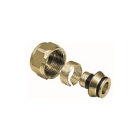 Złączka QIK, mosiądz, 3/4'' x 17 mm (GW x eurokonus)