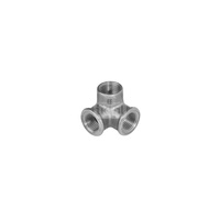 Trójnik ODLEWNIA ZAWIERCIE Za1/33/221 (narożnik) 90' żeliwo (ocynk) 1 1/2'' (GW gazowy walcowy x GW gazowy walcowy x GW gazowy walcowy)