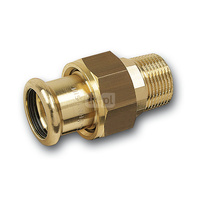 Śrubunek SANHA PURAPRESS trzyczęściowy, Cu, 35 mm x 1 1/4'' (zw x GZ)