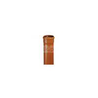 Rura kanalizacyjna zewnętrzna pvc-u MAGNAPLAST KGEM 110 x 500 x 3.2 z kielichem pomarańczowa, klasa B - SN 4