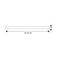 Przedłużka do syfonu umywalkowego 11/4"x32mm z kołnierzem L-500mm CHROM