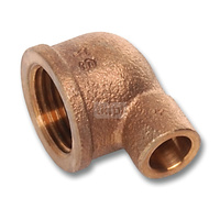 Kolano 90' SANHA 4090G, Cu, 22 mm x 1'' (lut wewnętrzny x GW)