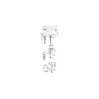 Bateria umywalkowa CELIS E 230V, chrom typ HDK elektroniczna, zasilacz podtynkowy