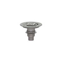 Wpust KESSEL Classic z 1 przyłączem DN 70, odpływ pionowy (zdejmowany), kratka 95x95mm stal nierdzewna