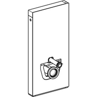 Moduł sanitarny do WC wiszącego GEBERIT Monolith, 1010 mm x 480 mm x 106 mm, regulacja wysokości, front: imitacja betonu, bok: aluminium