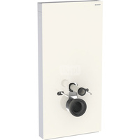 Moduł sanitarny do WC wiszącego GEBERIT Monolith Plus, 1010 mm x 480 mm x 106 mm, front: sand, bok: aluminium