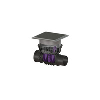 Zawór zwrotny Staufix DN 150 z pokrywą czarną z dwoma klapami z tworzywa 