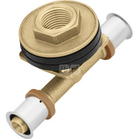 Trójnik mosiężny do suchej zabudowy GW ultraPRESS - 16 Rp1/2" L = 62 mm
