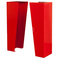 Podstawa 900 mm, szerokość 250 mm, do szafy wys. 550 ±100 mm, kolor czerwony RAL 3000