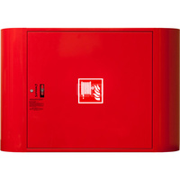 Hydrant DN 25 FIT zawieszany, z dwoma ćwierćwałkami, wąż 30 m, zamek patent, RAL 3000