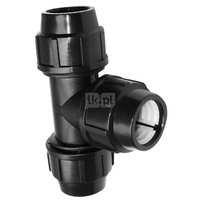 Trójnik skręcany do rur PE PN16 25 mm