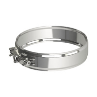 Uchwyt MK ŻARY PK IKT stal nierdzewna fi 80/125 mm (mocowanie - Obejma spinająca)