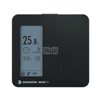 Regulator temperatury Euroster E4040TXC6 do współpracy z modułem C6RX, kolor czarny