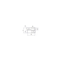 Przedłużka redukcja RUMET mosiądz 1 1/4'' x 1'' (GZ x GW), 21 mm