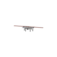 Linearis Infinity 60 z Mechanicznym syfonem Megastop, Szczotkowana powierzchnia - miedź, 1000 mm