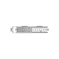Grzejnik płytowy typ 22 KERMI X2 Profil-K, z osłonami wym. 400 x 400 mm, kolor biały, moc 483 W