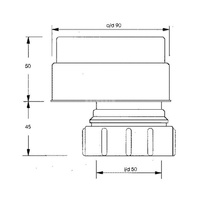 Zawór napowietrzający kanalizacyjny 50mm