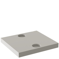 Płytka ślizgowa PEHD 90x100x15mm DN80 PEHD90