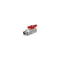 Zawór kulowy GIACOMINI R259D mosiądz chromowany 3/4'' GW x GZ, uchwyt: motylek