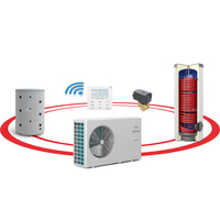 Hybrydowy System Grzewczy: pompa ciepła PRIMA 10GT (typu MONOBLOCK) + wymiennik c.w.u. do pomp ciepła TOWER GRAND + bufor c.o. 200 l + zawór trójdrogowy + komplet elektryczny