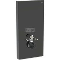 Moduł sanitarny do WC wiszącego GEBERIT Monolith Plus, 1010 mm x 480 mm x 106 mm, front: czarny, bok: czarny