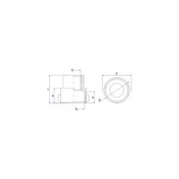 Mufa UNIPAK, 3/4'' x 1/2'' (GW x GZ)