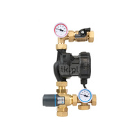 Grupa pompowa AFRISO BTU 501 AP nakrętka x nakrętka 1'' x 1'', z zaworem termostatycznym, z pompą obiegową AFRISO APH 160 15-7/130 mm