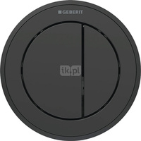 Pneumatyczny przycisk uruchamiający WC Geberit Typ 10, ręczny, meblowy dwudzielny, czarny 