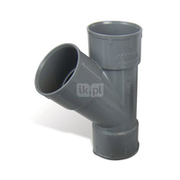 Trójnik PVC 45 st. M/F i F/F/F fi 80mm