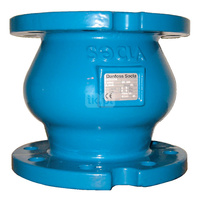 Zawór zwrotny kołnierzowy, zamknięcie grzybkowe wspomagane sprężyną, typ 462, Pnom 1,6 MPa, DN 100