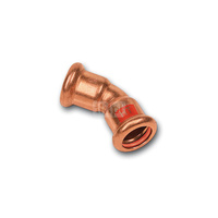 Łuk 45' SANHA Press Solar, Cu, 64 mm (zw x zw)