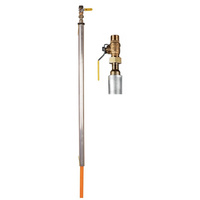 Przyłącze gazu LPG, polietylenowe, PE25 x śrubunek 3/4" - pod rurę do zbiornika, L=2100, łuk