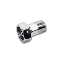 Półśrubunek SANHA PURAFIT dwuczęściowy, Cu (chromowanie) (chrom), 1/2'' x 3/4'' (GZ x GW)