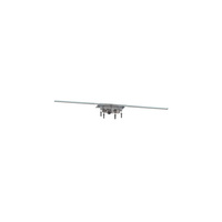 Linearis Infinity 90 Syfon z zamknięciem wodnym 50 mm, Szczotkowana powierzchnia ze stali nierdzewnej, 1600 mm