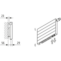 Kermi ściana grzewcza HHV11 770x61x4800 pozioma,RAL9016,6bar,bez osł.,prawa,L540