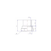 Mufa lut RUMET Mosiądz 3/4'' x 22 mm (GW)
