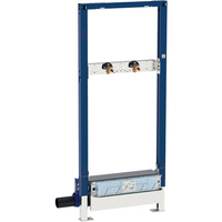 Stelaż podtynkowy z odpływem ściennym, do baterii umywalkowej ściennej natynkowej GEBERIT Duofix, 1300x500x125mm, do wysokości wylewki, przy wpuście 90–200mm