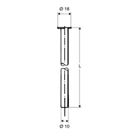 Rurka miedziana 10 x 300 mm do 1/2" kolnierz 18 mm