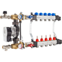 Rozdzielacz InoxFlow z układem mieszającym (seria USFP) - 7 obwodów