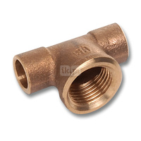 Trójnik SANHA 4130G brąz 35 mm x 1/2'' x 35 mm (lut wewnętrzny x GW x lut wewnętrzny)