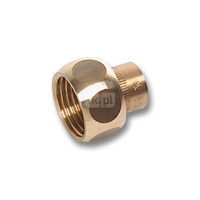 Półśrubunek SANHA 4359G dwuczęściowy, brąz, 18 mm x 3/4'' (lut wewnętrzny x GW)
