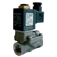 Typ WBI2 - zawór elektromagnetyczny z serwosterowaniem wraz z cewką, normalnie zamknięty, zasilanie: 24V 50Hz, uszczelki i membrana: FKM, Pnom 1,0 MPa, tmax=100 st.C. 3/4''