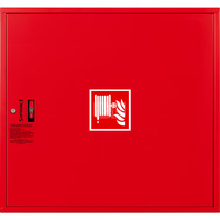 Hydrant DN 33 zawieszany, wąż 20 m, ocynk fasada, zamek patent, RAL 3000