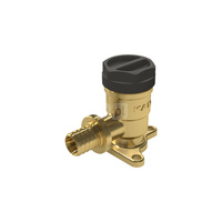 Kolano ścienne mosiężne z uszami GW ultraLINE - 20 Rp1/2" L = 41 mm