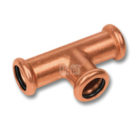 Trójnik SANHA Press Cu 88,9 mm x 54 mm x 88,9 mm (zw x zw x zw)